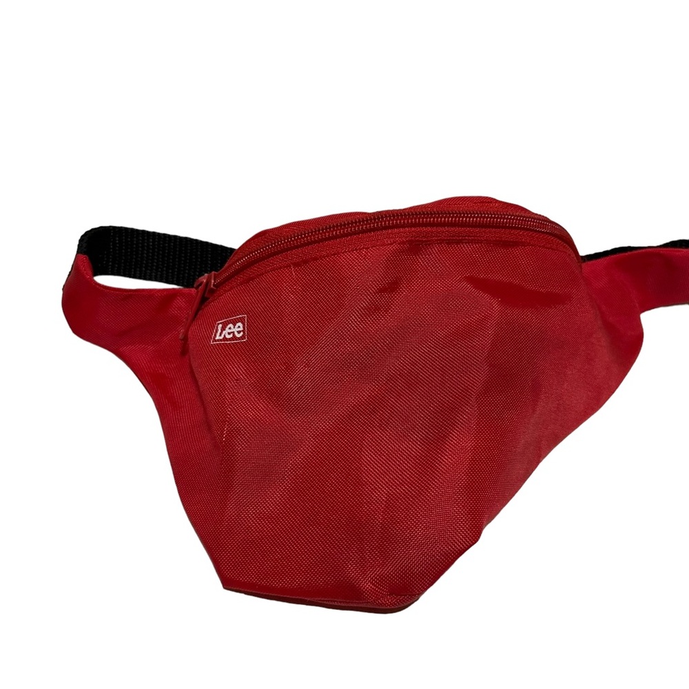 Vintage 90’s LEE Fanny Pack Red Waist Pouch Belt Bum Bag Y2K